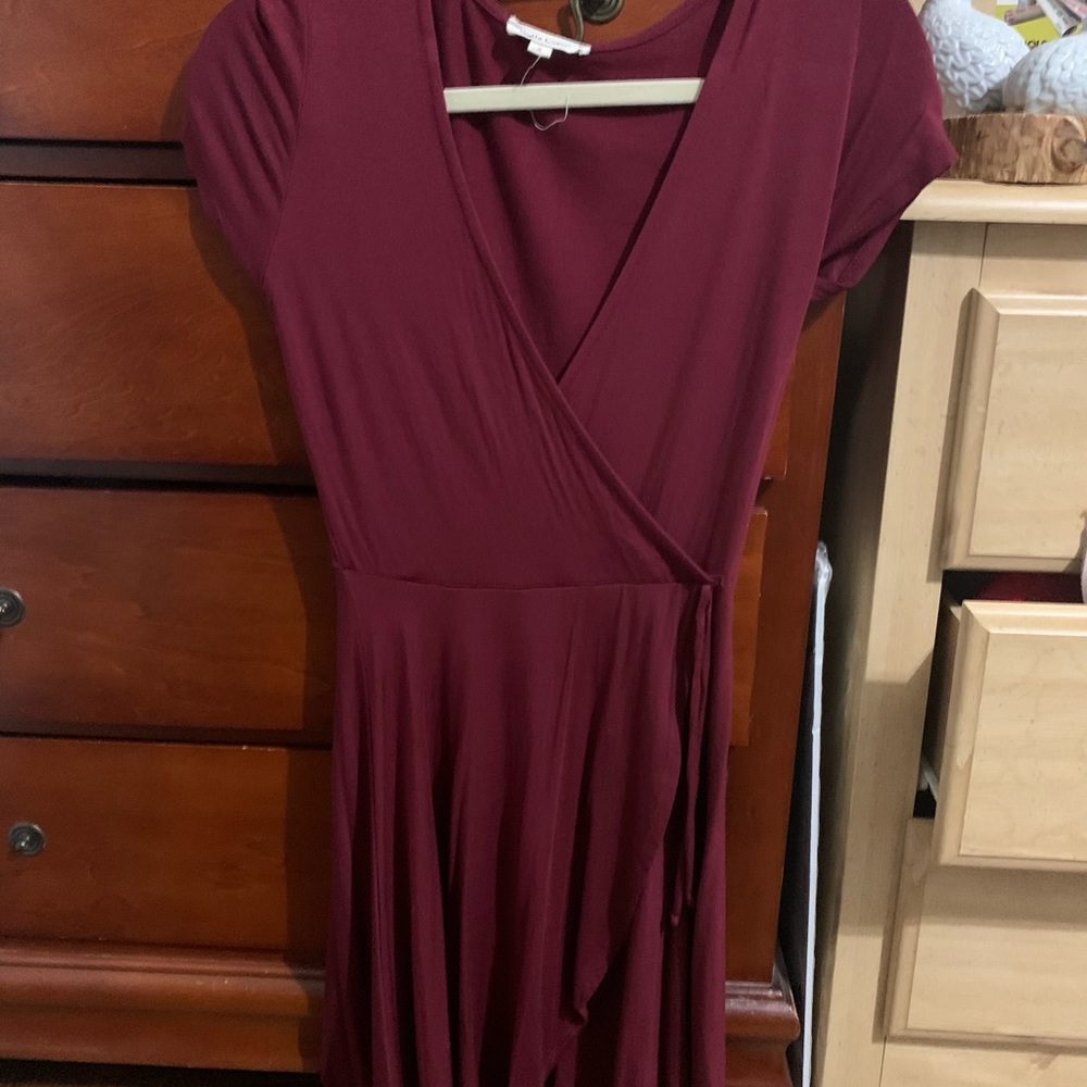 Wine Tie Dress